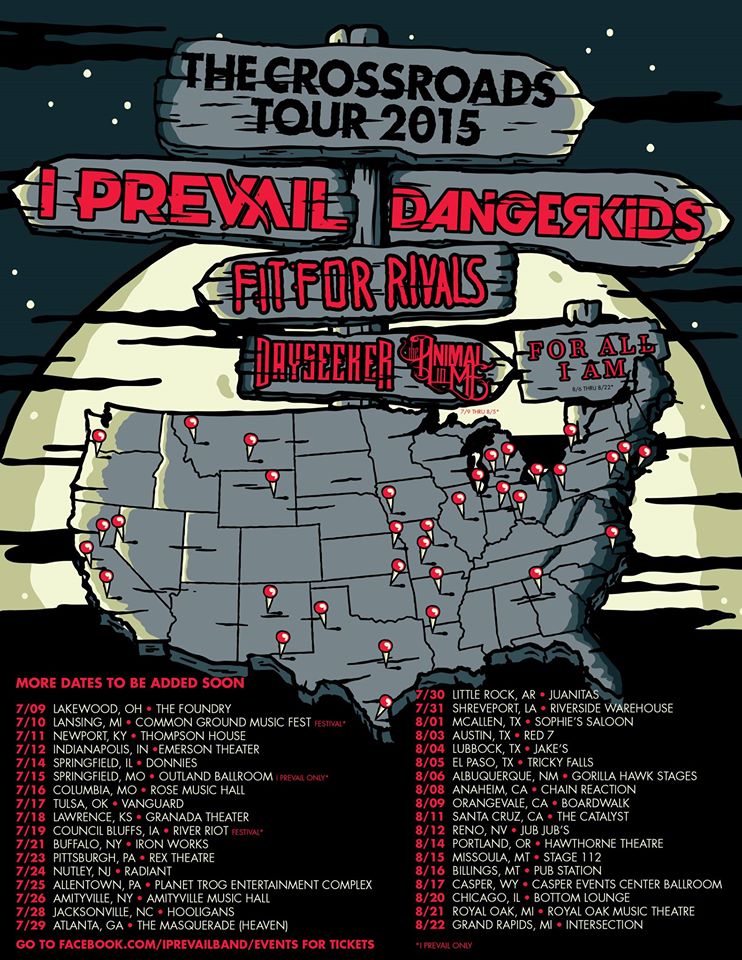 I Prevail Rock Lubbock, Cover 'Blank Space' on Made to Destroy Tour