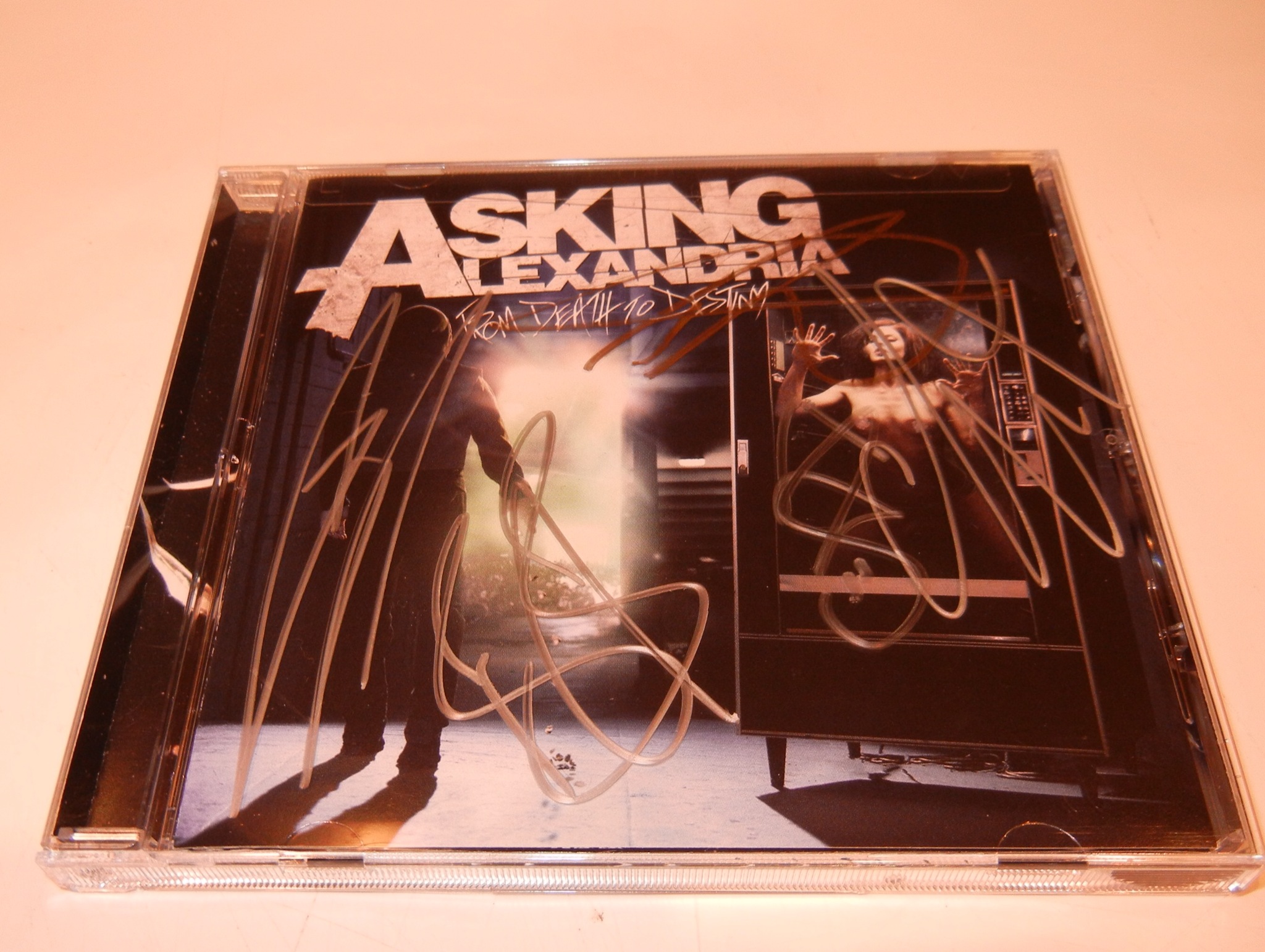 AUTOGRAPHED Asking Alexandria CD SIGNED 